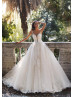 Luxury Ivory Lace Tulle Beading Wedding Dress